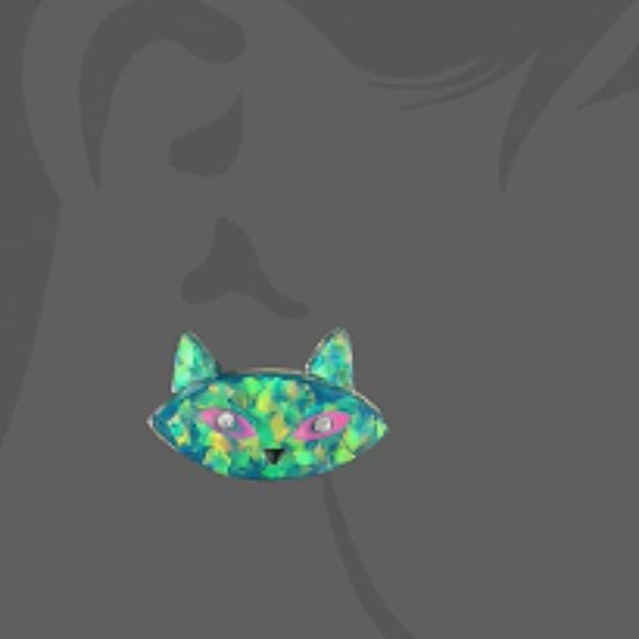 Betsey Johnson GRANNY CHIC CAT EARRINGS - Picture 6 of 6